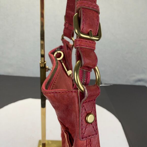 Lovely FOSSIL Long live Vintage Shoulder Bag Handbag,Red Leather - Picture 9 of 16